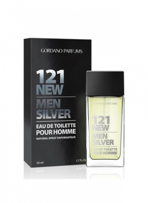 121 New Men Silver Gordano Parfums- подобен на 212 VIP for men Carolina Herrera